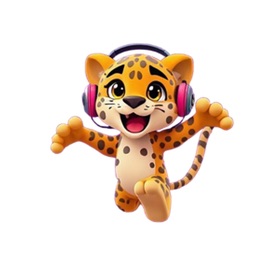Pouncing Leopard Stickers