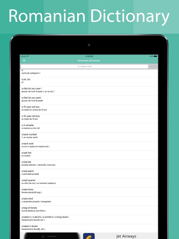 Screenshot #5 pour Romanian Dictionary Offline