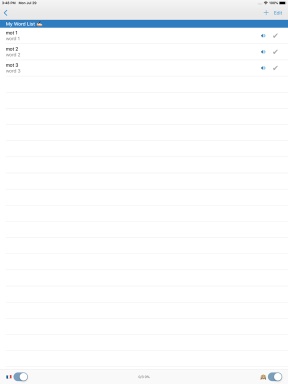 cRaMiT French GCSE Vocabulary iPad screenshot