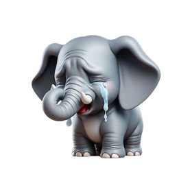Crying Elephant Stickers