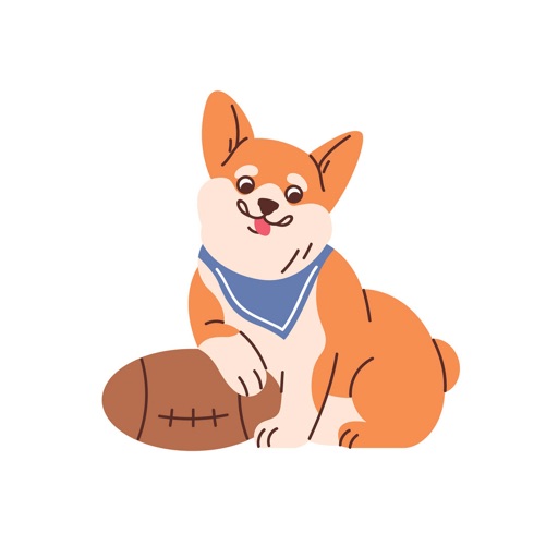 Rugby Puppy Stickers icon