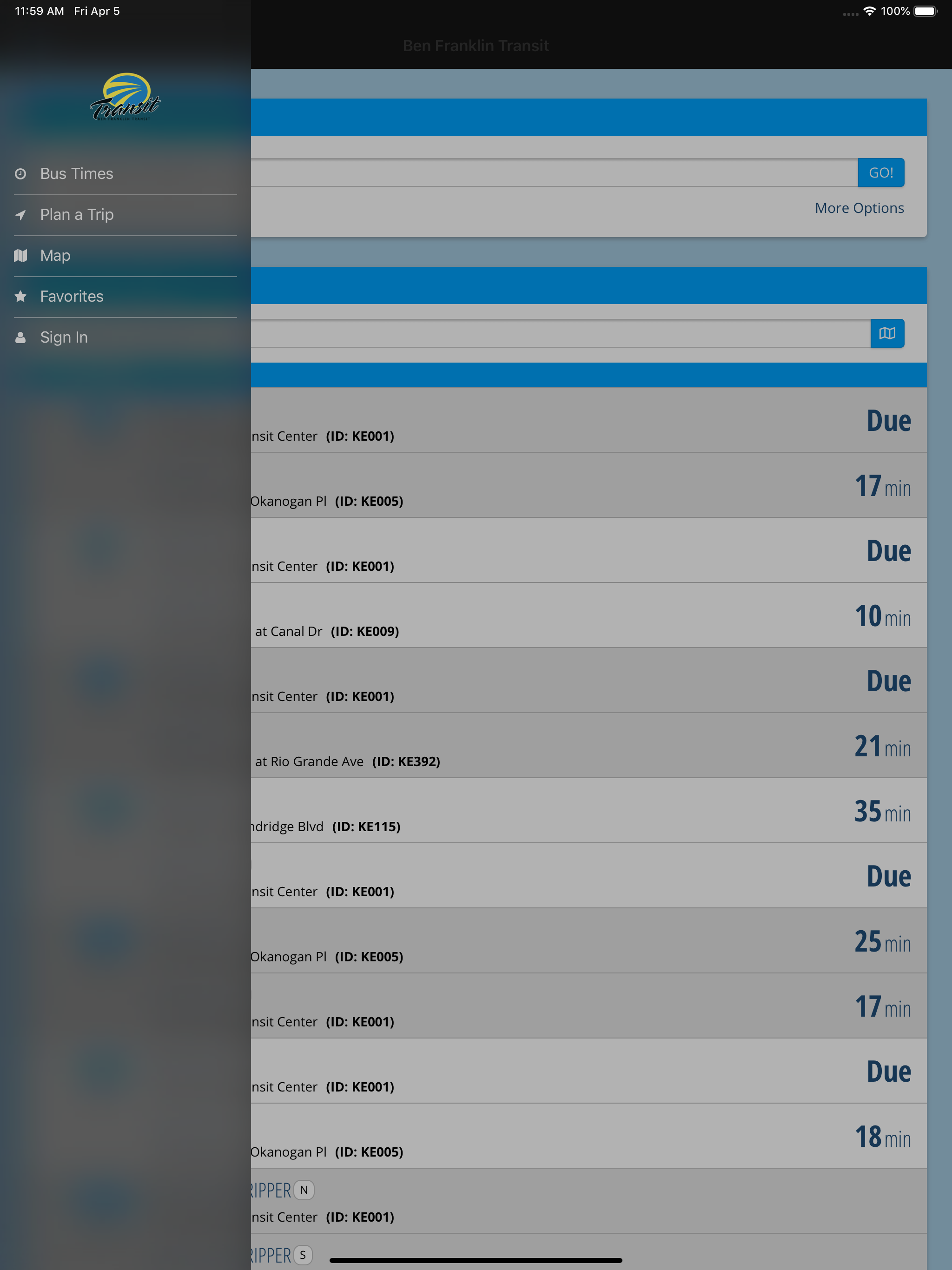 MyRide: Ben Franklin Transit