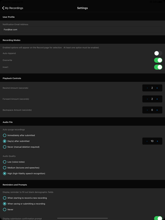 MobileMic Pro iPad screenshot 9 - Business app