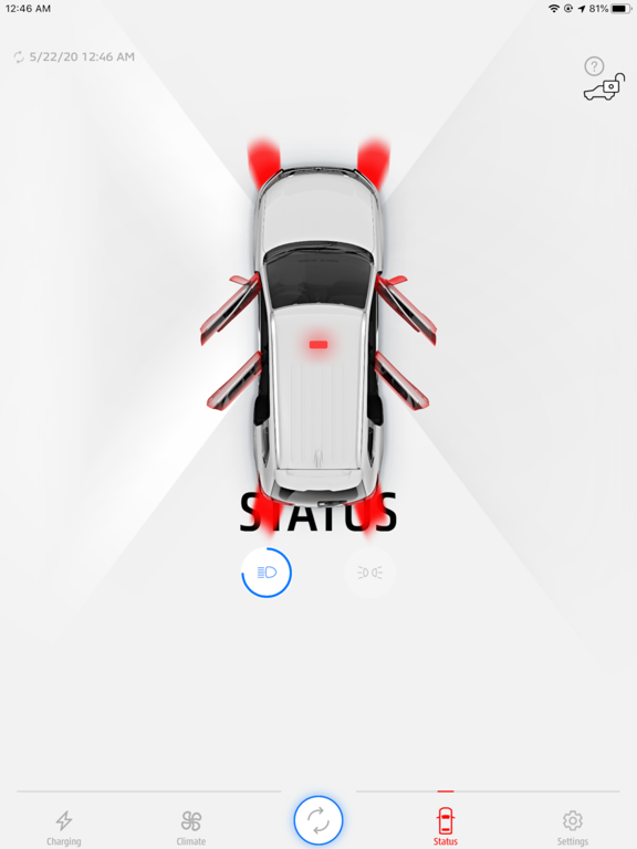OUTLANDER PHEV Remote Ctrl iPad screenshot
