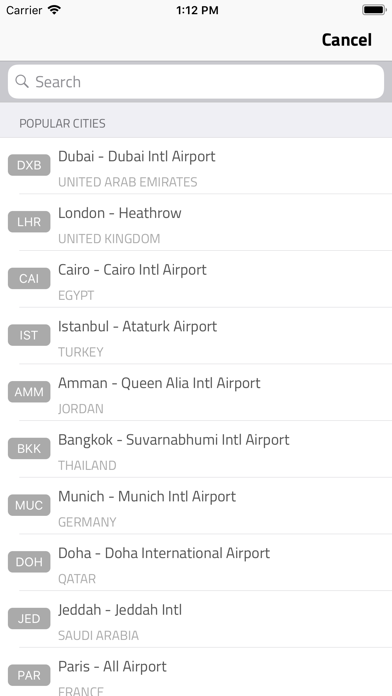 FlyBooking iPhone screenshot 4 - Travel app