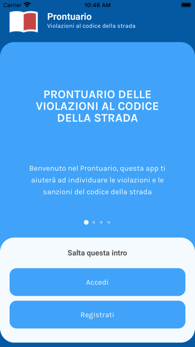 Screenshot #1 pour Prontuario Codice della Strada