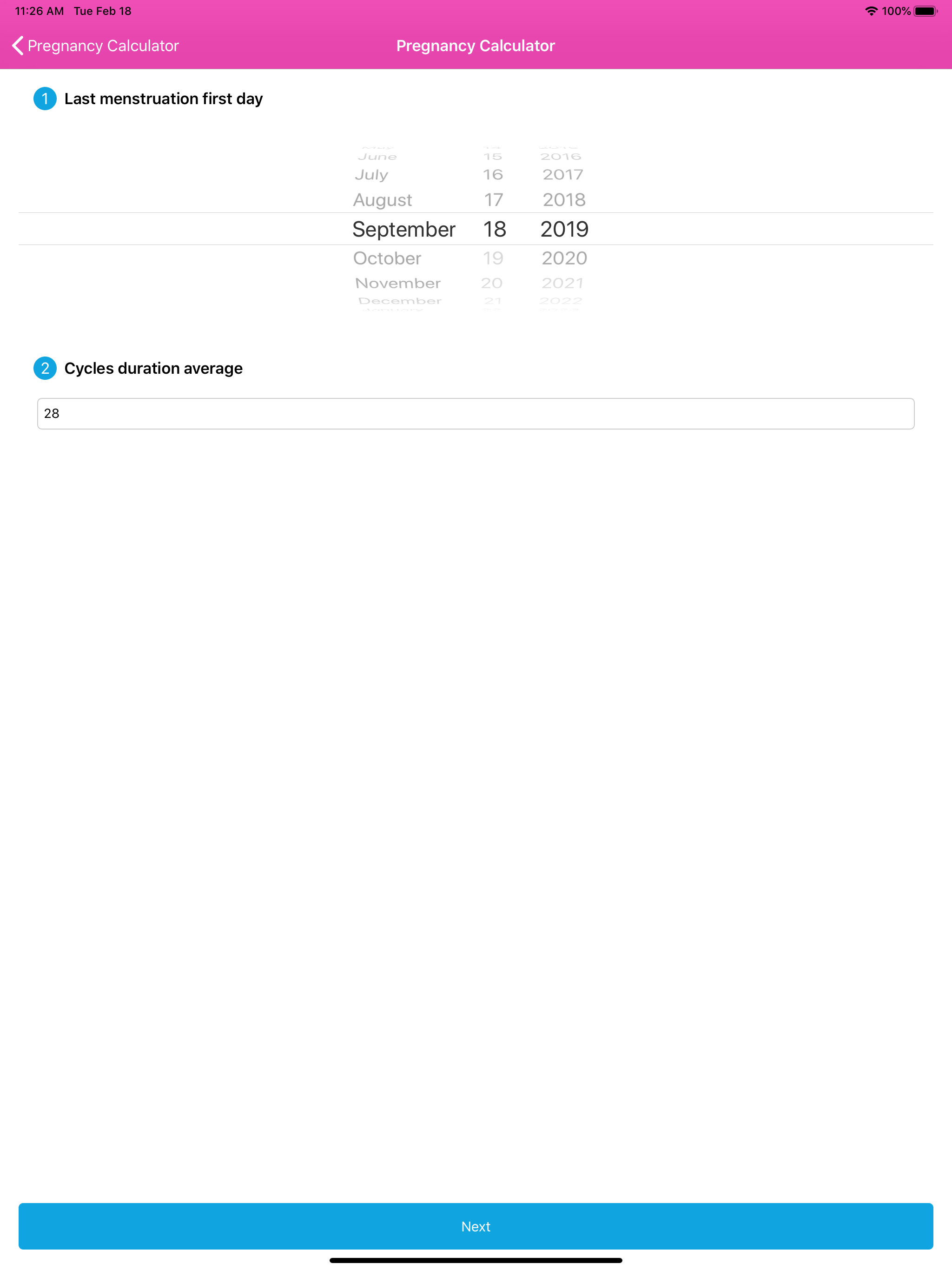 Pregnancy Due Date, Calculator