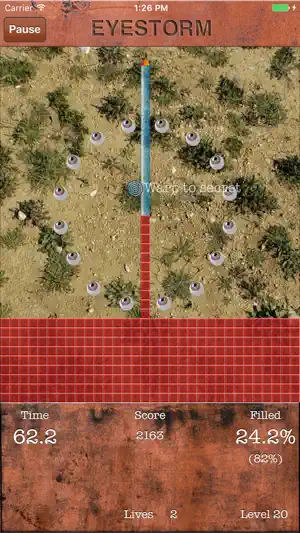 Eyestorm Lite (Jezzball clone) screenshot 2