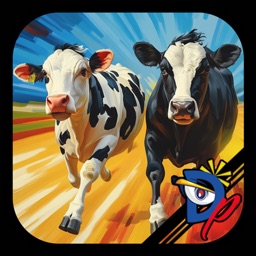 Course d'animaux de la ferme