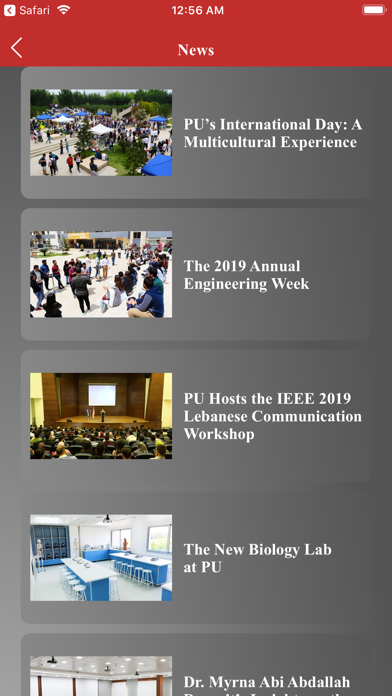 Screenshot 3 of Phoenicia University App