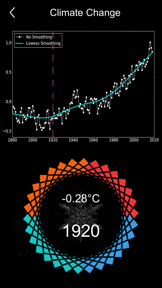 3D Global Temperature Map screenshot