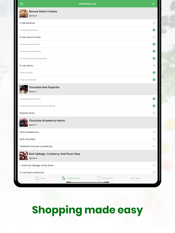 Tasty Paleo Recipes Meal Plan iPad screenshot 6 - Food & Drink app