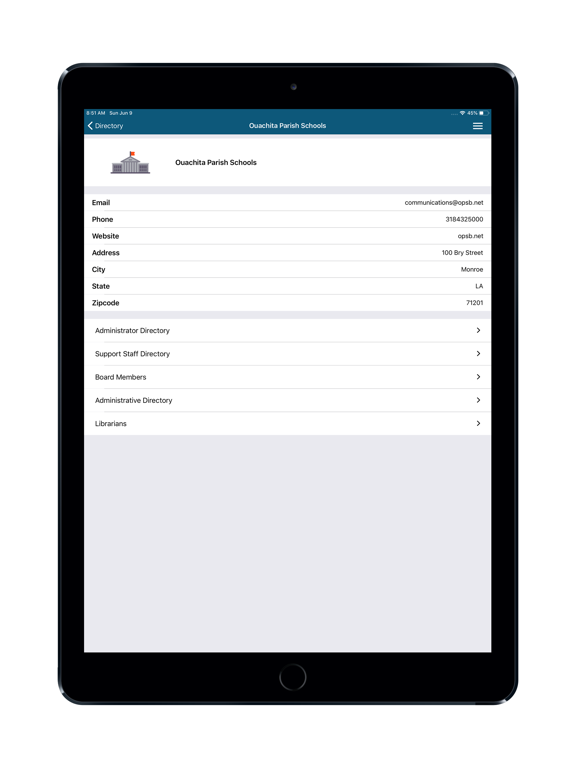 Ouachita Parish Schools iPad screenshot 3 - Education app
