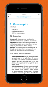 Examenoverzicht screenshot