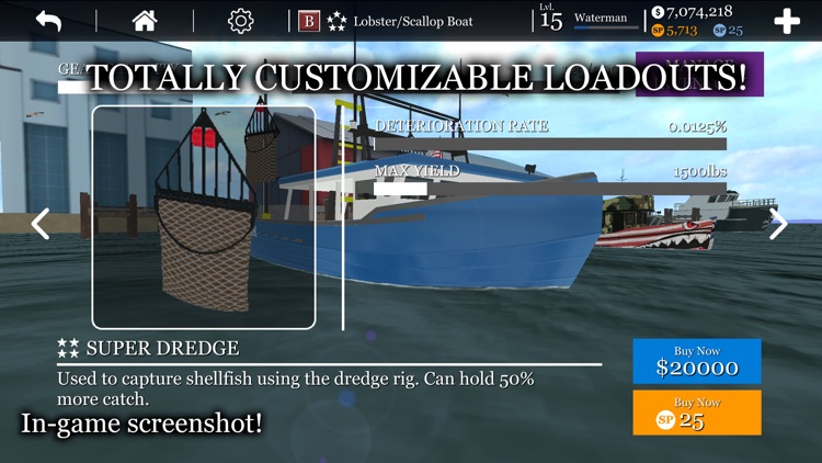 uCaptain Fishing Boat Game screenshot-4