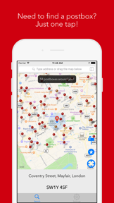 Postcodes & Postbox Search screenshot