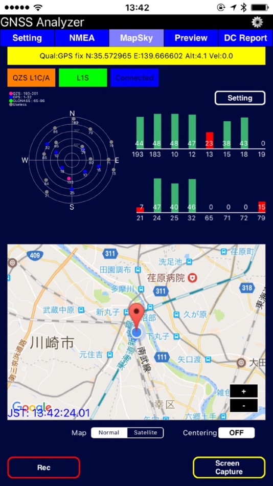 #3. GNSS Analyzer (iOS) Podle: NEC Corporation