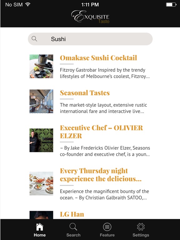 Exquisite Taste Magz iPad screenshot 4 - Food & Drink app