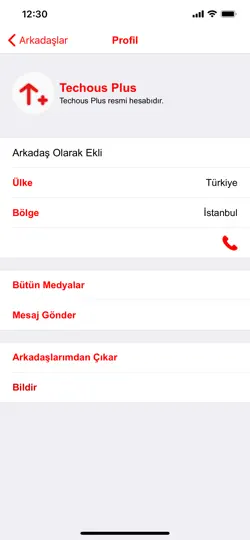 Techous Messenger iPhone Ekran Görüntüsü 4