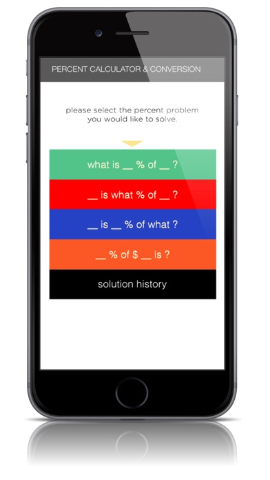 Percent Calculator Helper iPhone screenshot