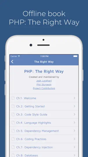 Captura de pantalla de Phpwin en iPhone 7