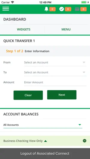 Associated Connect screenshot 2