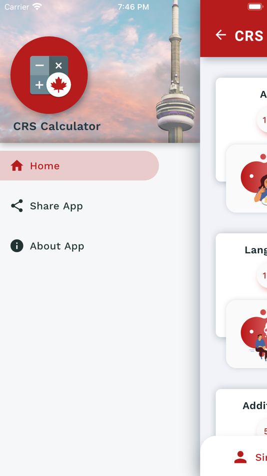 #9. CRS Calculator - Express Entry (iOS) 由: Metaleaf Technologies INC.