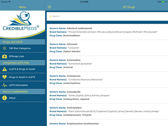 Screenshot #4 pour CredibleMeds Mobile