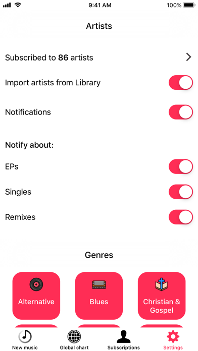 Musicasm: Best New Albums 2026 iPhone screenshot 5 - Music app