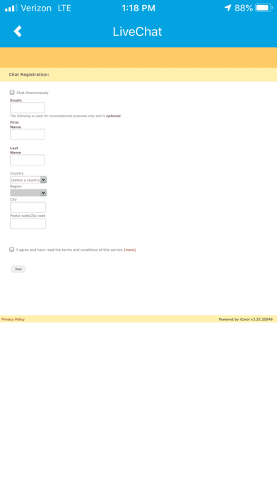 App screenshot
