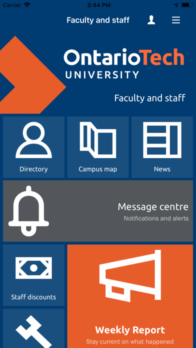 Ontario Tech Mobile Screenshot