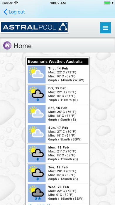 ConnectMyPool app screenshot