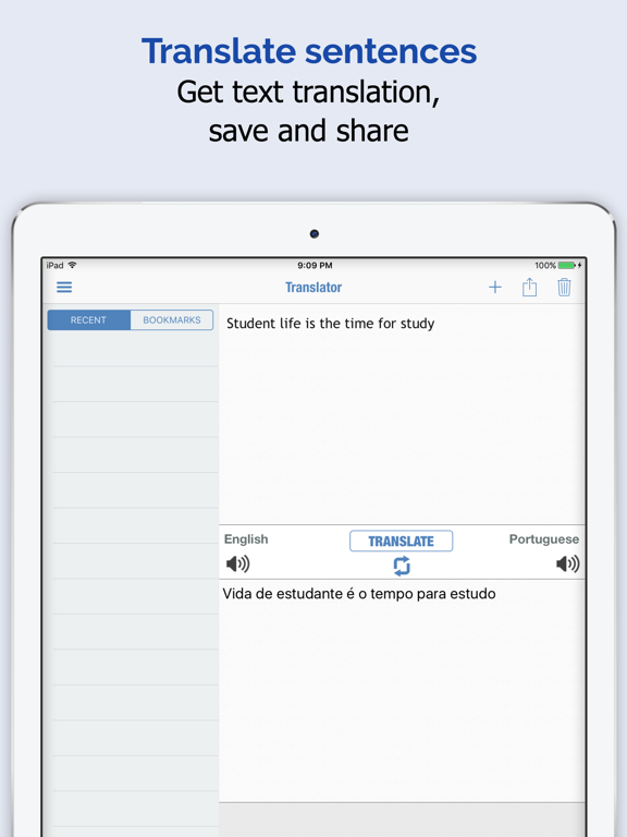 Screenshot #6 pour Portugais Dictionnaire +