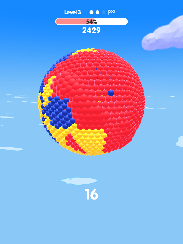 #1. Ball Paint - Color Puzzle 3D (iOS) 来自: RadPirates