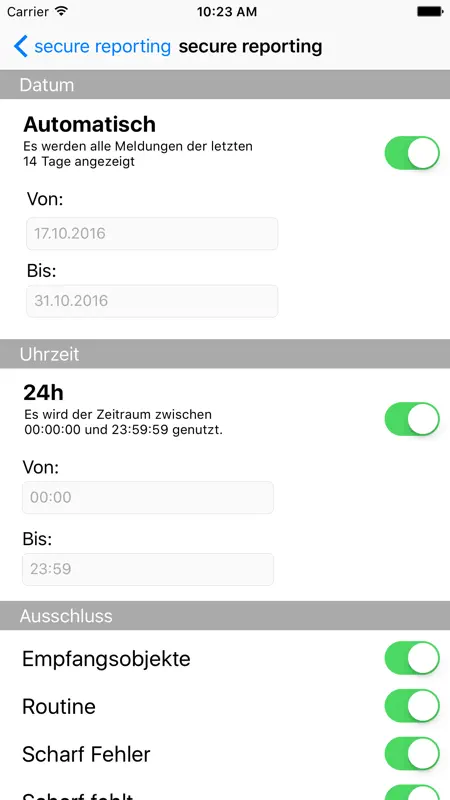 secure reporting screenshot 5 of 5