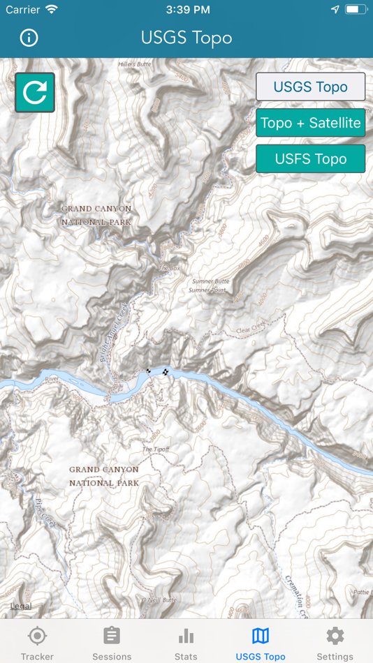 #7. Topo Map & Hiking Tracker (iOS) 由: LW Brands, LLC
