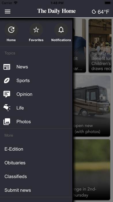The Daily Home iPhone screenshot 1 - News app