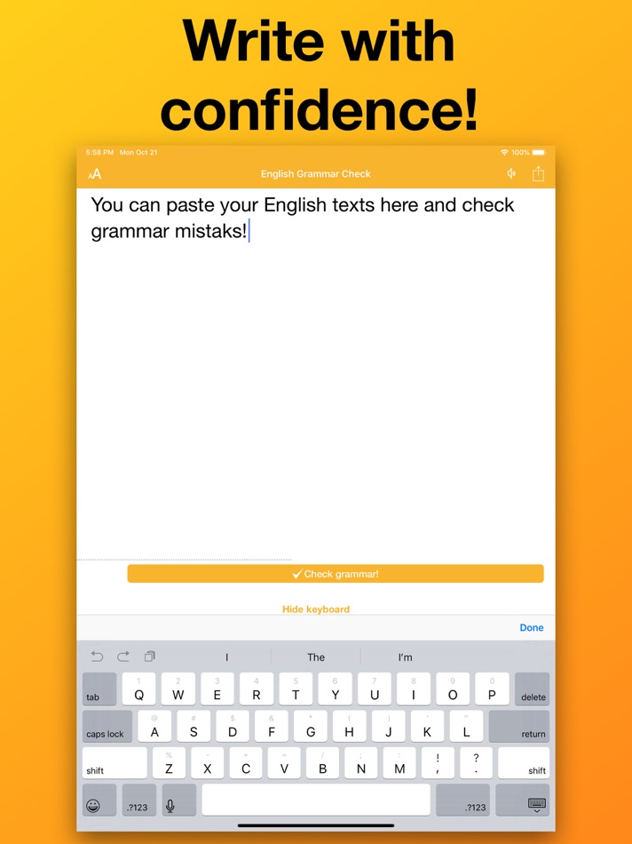 #1. CorrectMe Grammar AI Keyboard (iOS) 由: Teleprompter LLC
