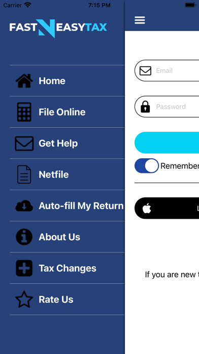 eFile Canadian Tax Return Screenshot