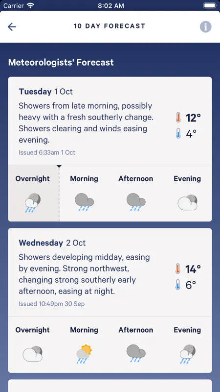 MetService screenshot 2 of 5