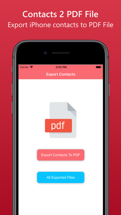 Screenshot #1 pour Convertisseur de contacts PDF