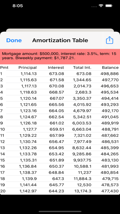 888 Financial Calc Screenshot