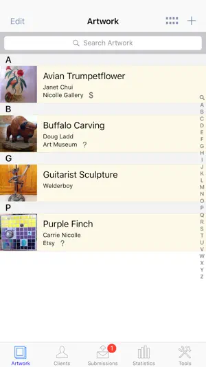 Artwork Tracker screenshot 1