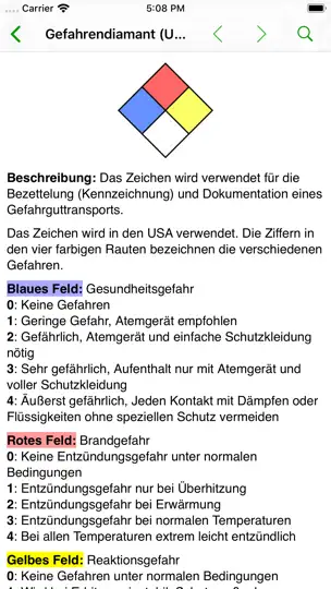 Screenshot von Zeichen auf dem iPhone 4