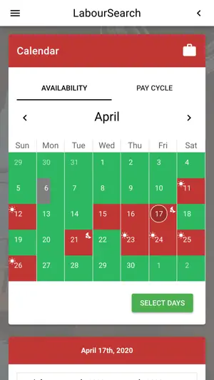 Labour Search v2 screenshot 2