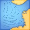 iStreams displays the valid hourly North Sea tidal stream atlas for the current real time, in reference to the time of high water at Dover