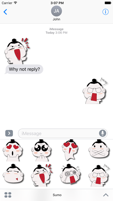 Screenshot #2 pour Sumo Stickers for iMessage