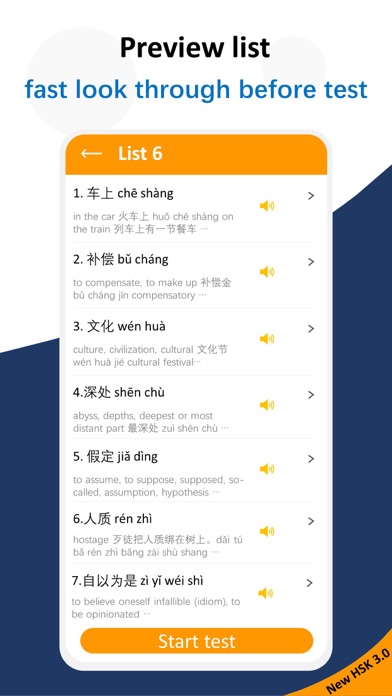 New HSK Test 3.0 Vocabulary Screenshot