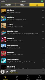 rock radio - curated music iphone screenshot 2