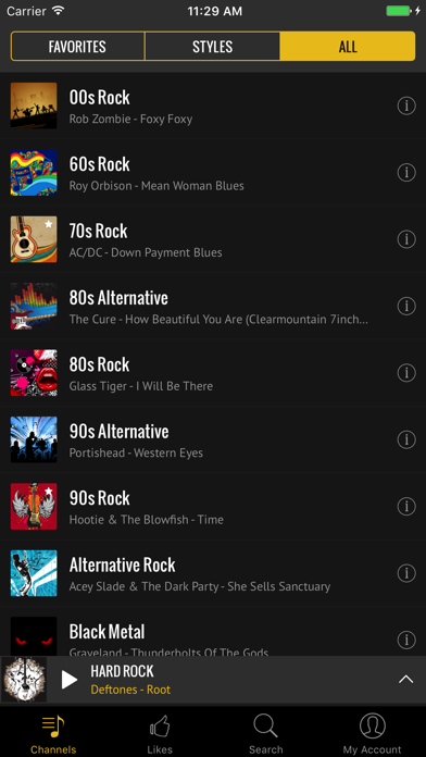 Screenshot #2 pour Rock Radio - Curated Music